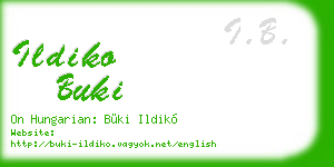 ildiko buki business card